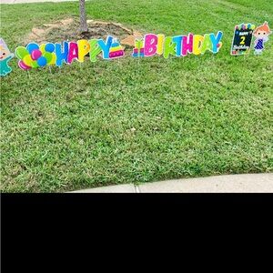 CoComelon Birthday Yard Signs w/Metal Stakes